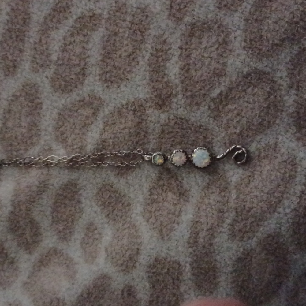 Created opal necklace